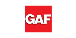 A red square with the word gaf in it.